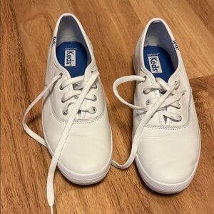 Keds White leather Lace-Up Sneakers